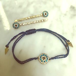 💎 NWOT Adjustable bracelet and hair clip set